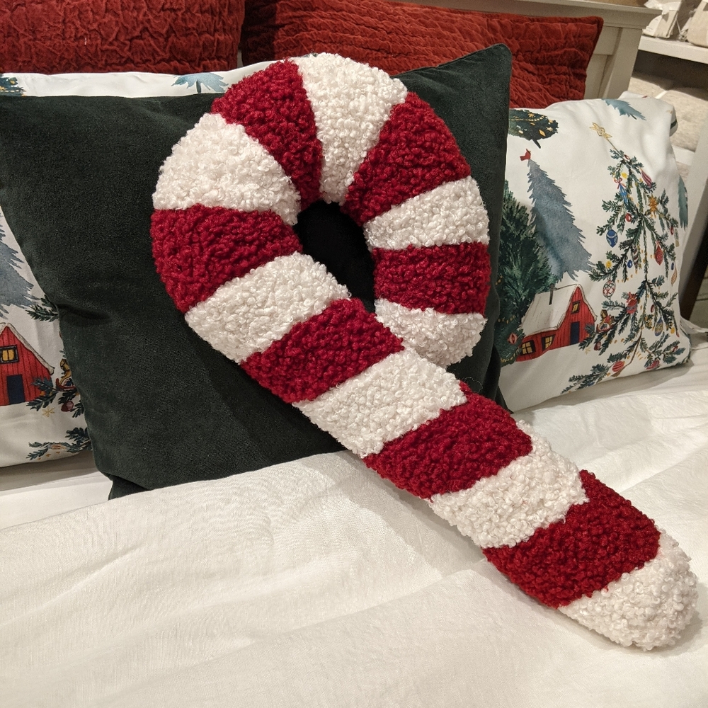 Pottery Barn Candy Cane Pillow